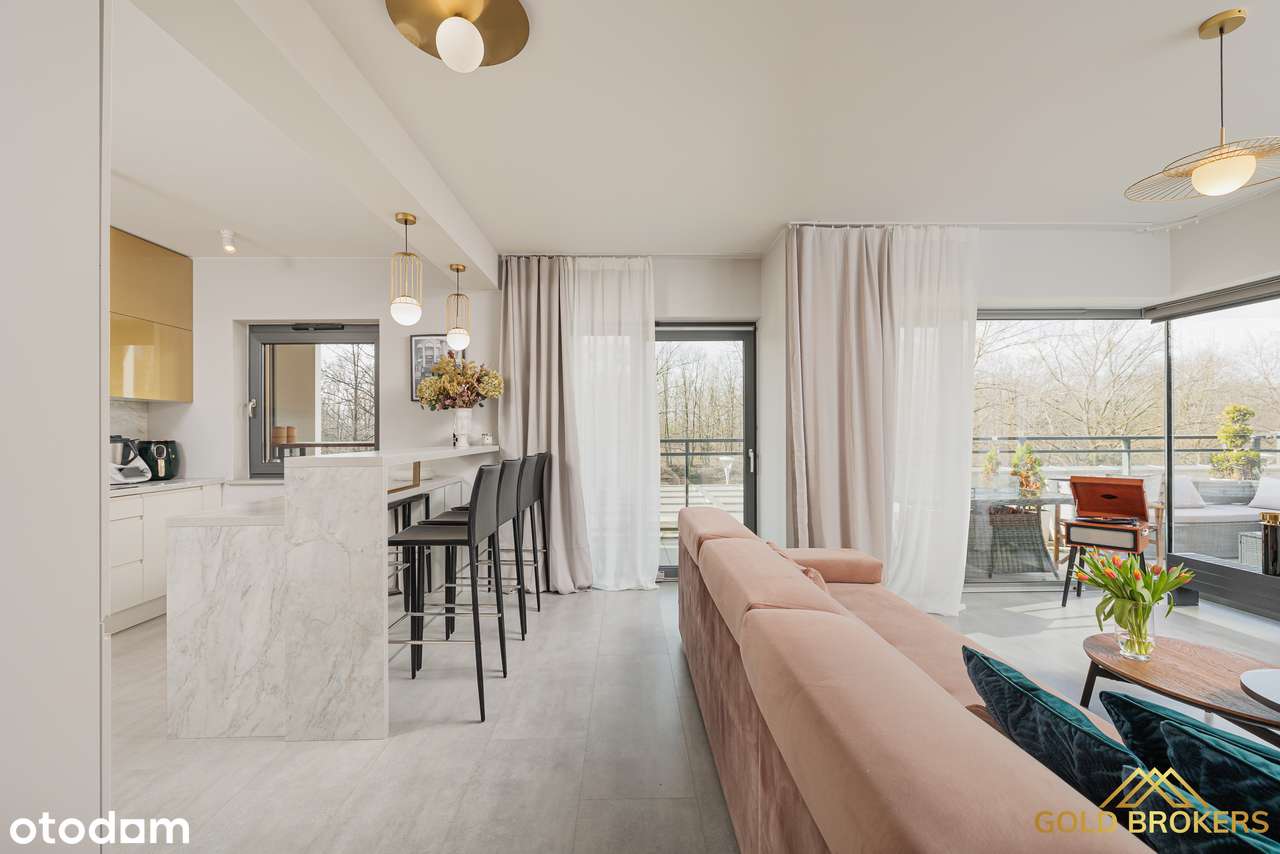 Apartament z widokiem na wodę/Duży taras/Piękne otoczenie - Pełny obrazek: 4/16