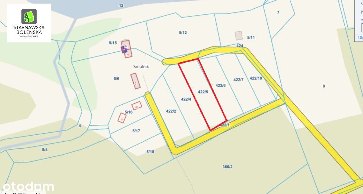 Działka przy jeziorze Smolnik (gm.Kaliska)-14