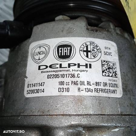 Compresor clima Alfa Romeo-Fiat 1.6 Diesel| 52003014 | 0114117 - 4
