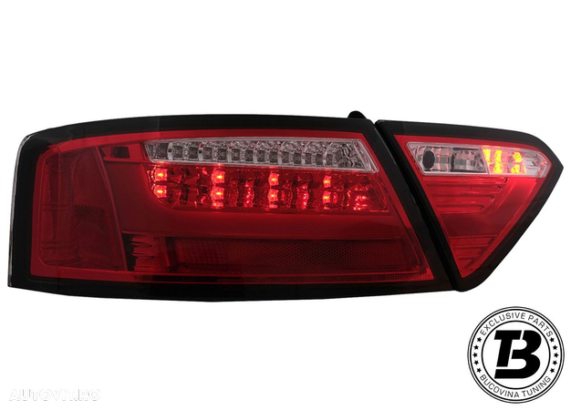 Stopuri LED compatibile cu Audi A5 8T Red Design - 6