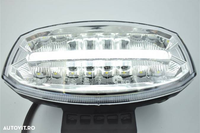 Proiector Full-Led, Pozitie si Faza Lunga Led, 12/24V, Dreptunghiular - Oval, 58W - 4