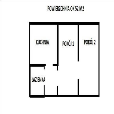 Mieszkanie, 52 m², Zebrzydowice