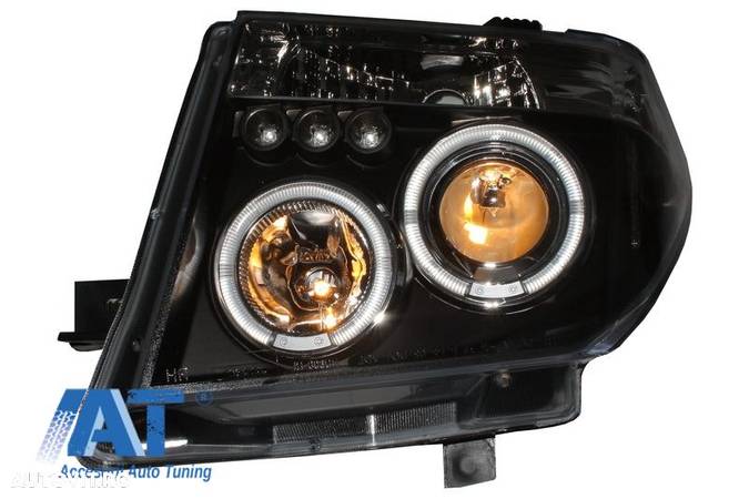 Faruri Angel Eyes Nissan Navara D40 (2004-2009) Nissan Pathfinder R51 (2005-2008) Negru - 4