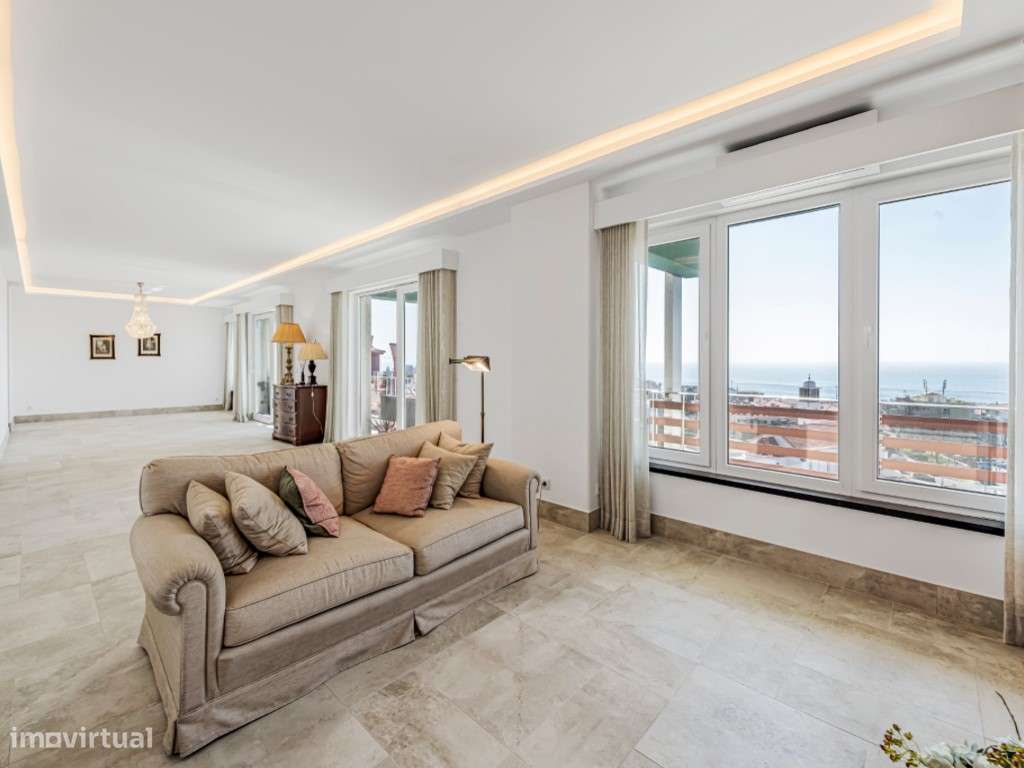 Penthouse T4 + 2 áreas, Varanda vista mar, Estacionamento, Parede - Grande imagem: 3/33