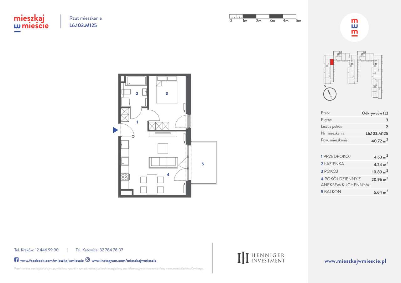 2-pokojowe mieszkanie 40m2 + balkon Bezpośrednio - Pełny obrazek: 3/8