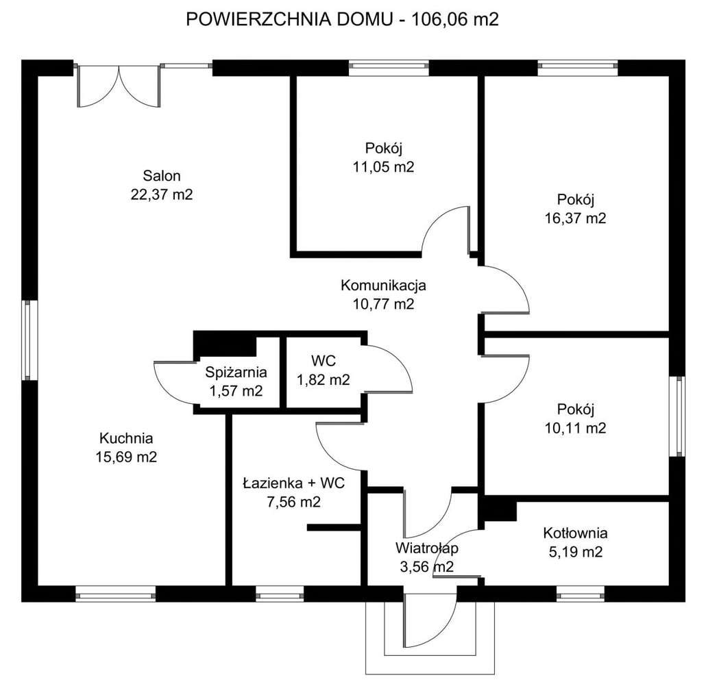 Parterowy dom w Gminie Wisznia Mała-16