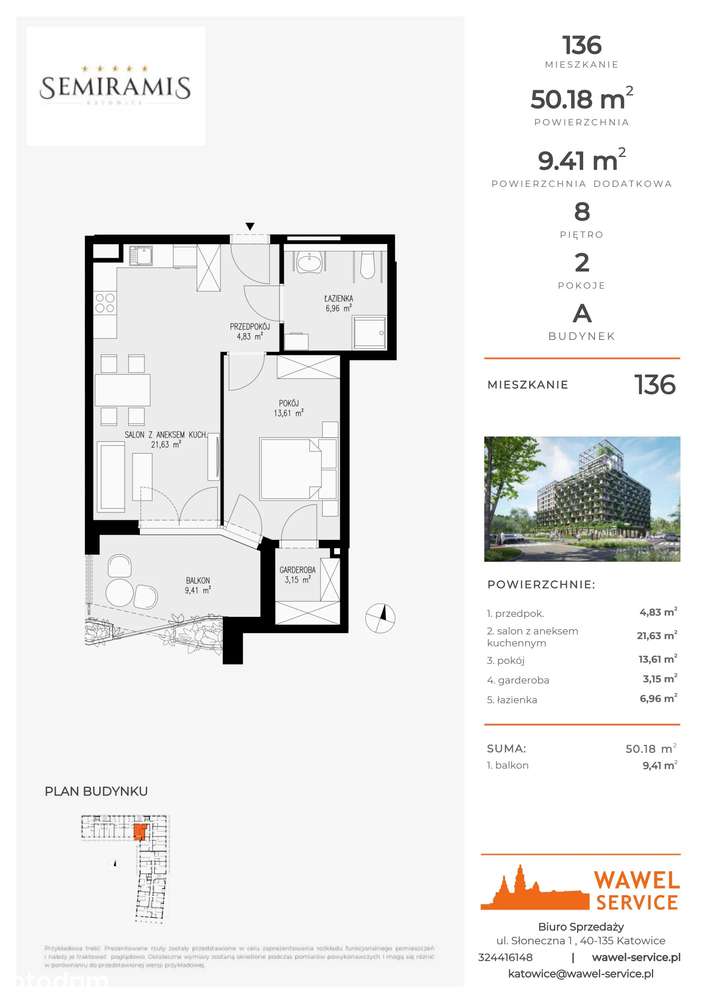 Semiramis | mieszkanie 2-pok. | 136 - Pełny obrazek: 2/7