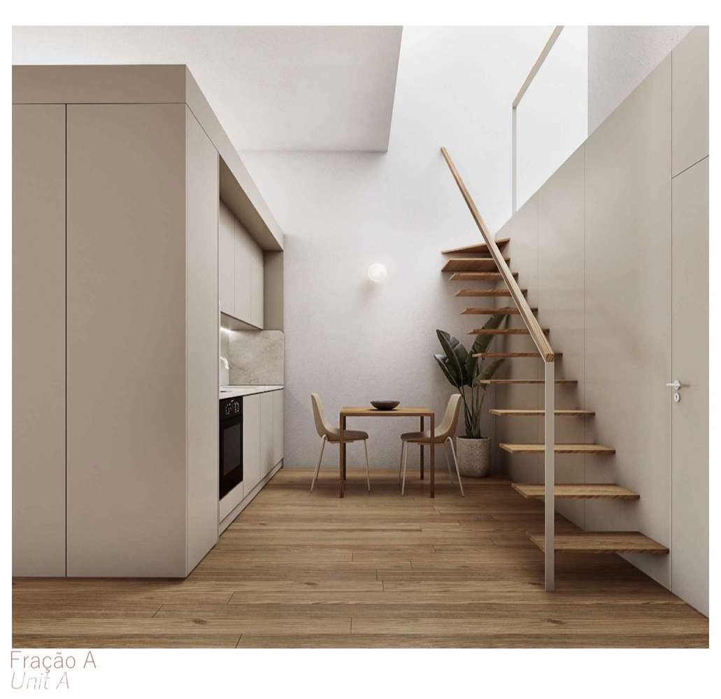 Apartamento T1+1 Duplex na Rua Da Alegria - Grande imagem: 3/7