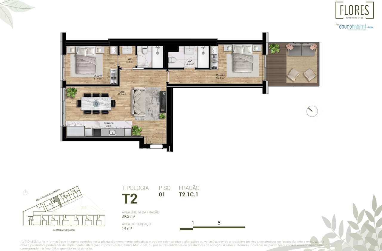 Apartamento T2 Novo ao Estádio do Dragão Porto NOVO-17