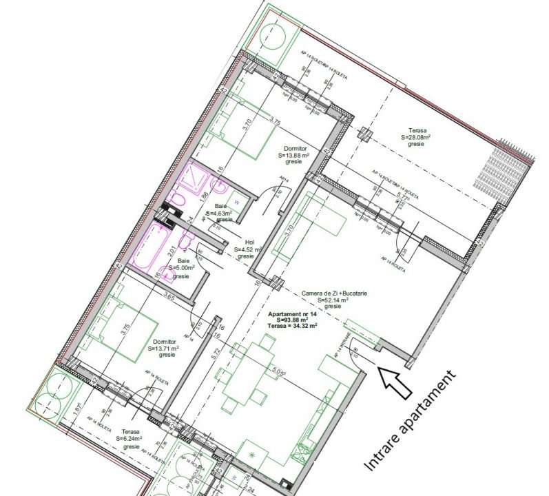 Apartament nou cu 3 camere in Ema Residence - str. Mestesugarilor - Imagine principală: 5/7