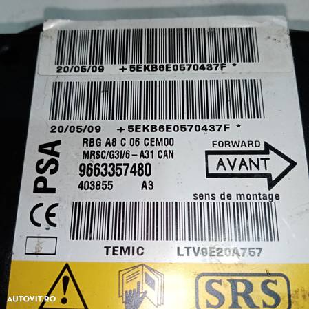 Senzor airbag Citroen C3 | 9663357480 - 3