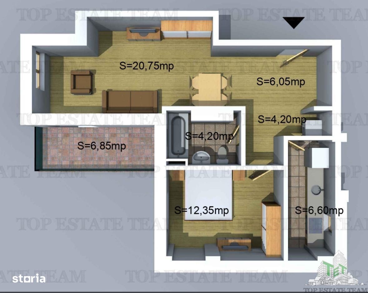 Direct dezvoltator  Apartament cu 2 camere langa Mall TVA inclus