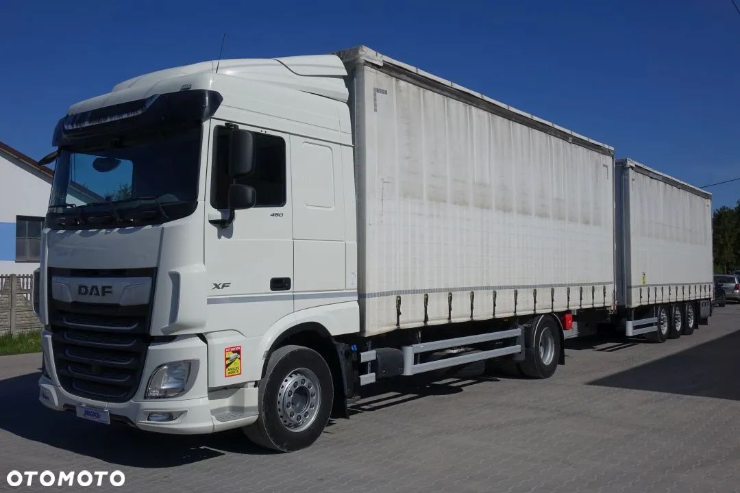 DAF XF 480 SPACE CAB / TANDEM / ZESTAW / 38 PALET /  AUTOMAT / EURO 6 / LODÓWKA / PRZYCZEPA LECITRAILER - 1