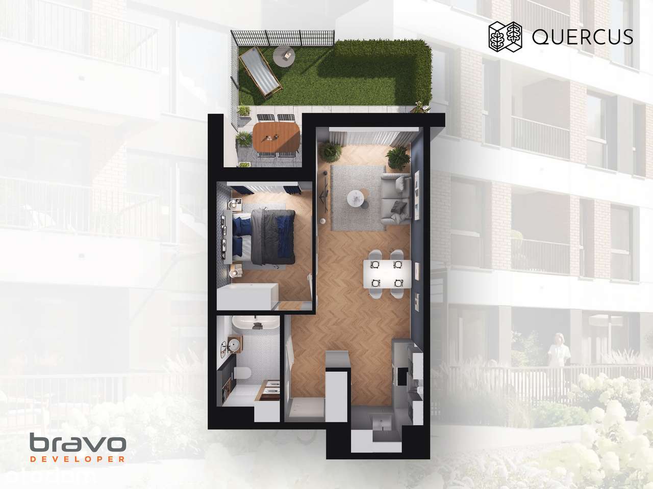 Quercus B.9 - Mieszkanie gotowe do odbioru - Pełny obrazek: 4/9