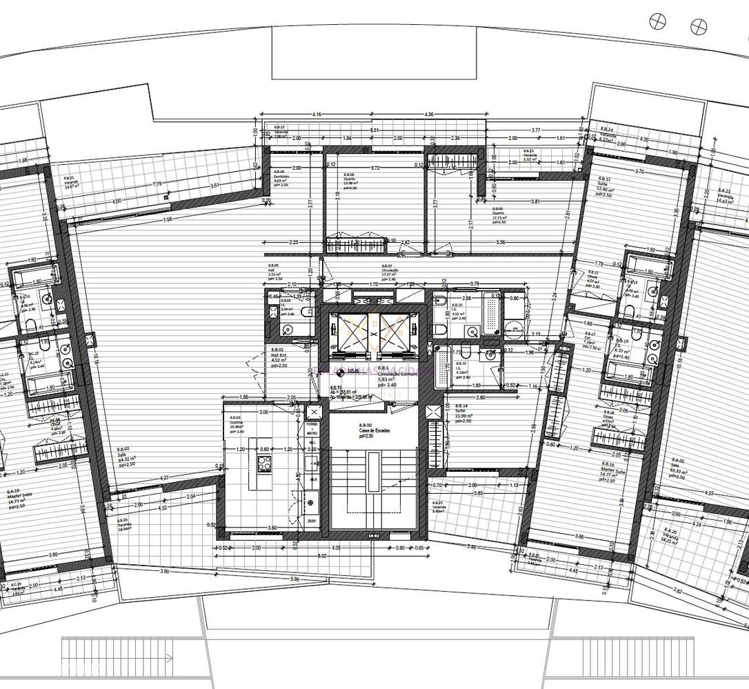 Penthouse T5 com varandas, 2 Garagens Box e Arrecadação, em Empreendim-59