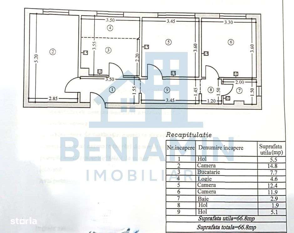 3 camere decomandat-Centrala termica-Parter-Mobilat si Utilat-Izolat-10