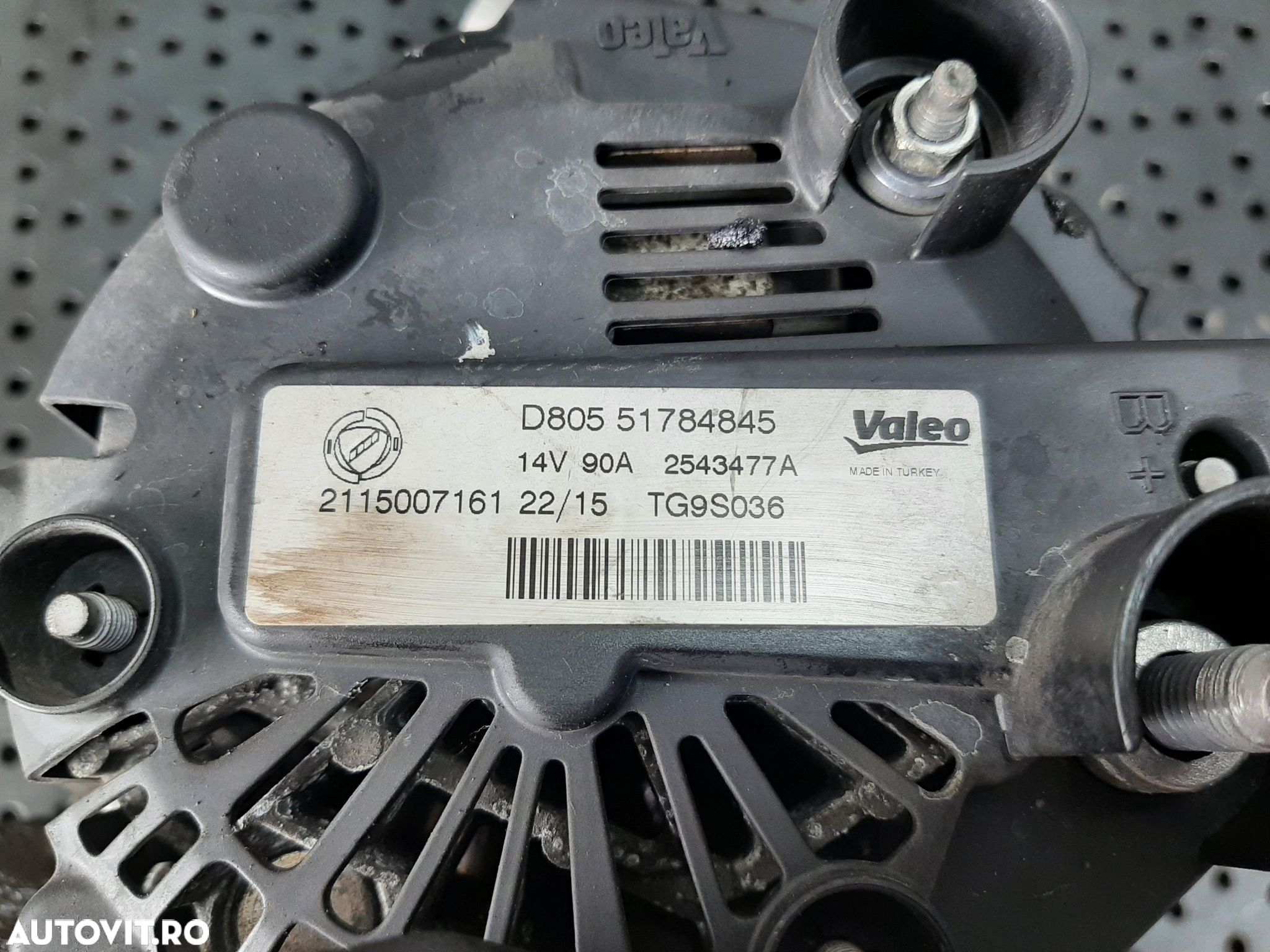 Alternator 1.3 d multijet lancia ypsilon 843 fiat doblo fiorino grande punto panda 51784845 - 3