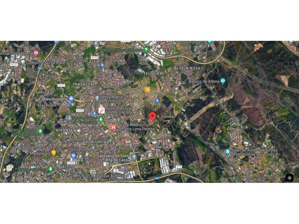 Terreno com àrea de construção de 1665m2 (Ermesinde) - Grande imagem: 3/3