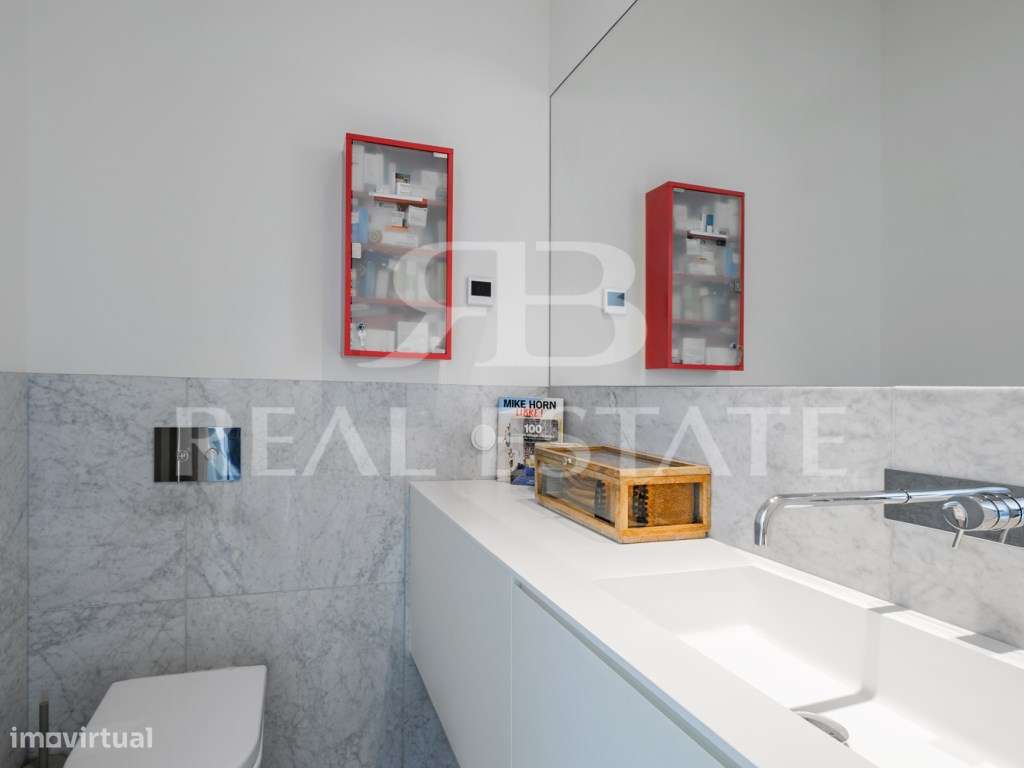 T3 duplex com VISTA + TERRAÇOS + PISCINA + GARAGEM em São Vicente -...-27