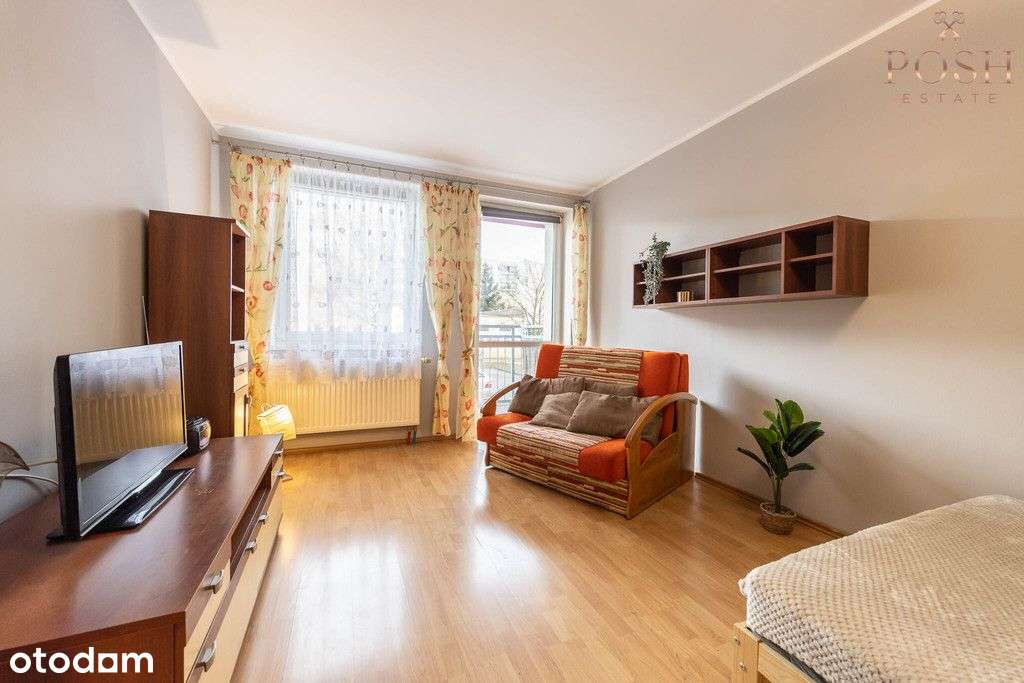 kawalerka | rozkład | balkon | opcja 2 pokoi-0