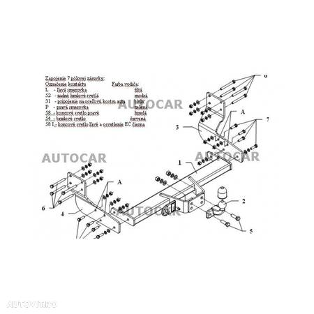 Carlig de remorcare pentru MERCEDES SPRINTER-mediu+maxi 3,55/3,665/4,025m autoutilitar,cu treapta, 1 roata spate-din 2006/- - 5