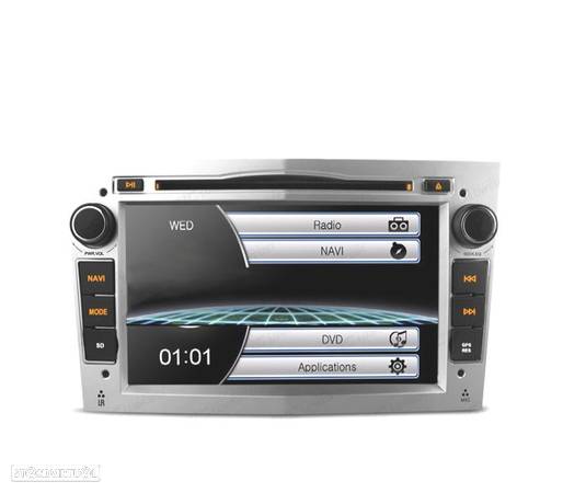 AUTO RADIO 2DIN 7" PARA OPEL COR CINZA CLARO USB GPS TACTIL HD - 1
