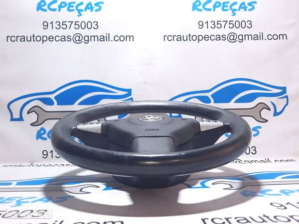 VOLANTE GUIADOR COMPLETO OPEL 13175440 9186750 OPEL VECTRA C Z02 PELE PERFURADA COMANDOS MULTIFUNÇÕES AIRBAG - 3