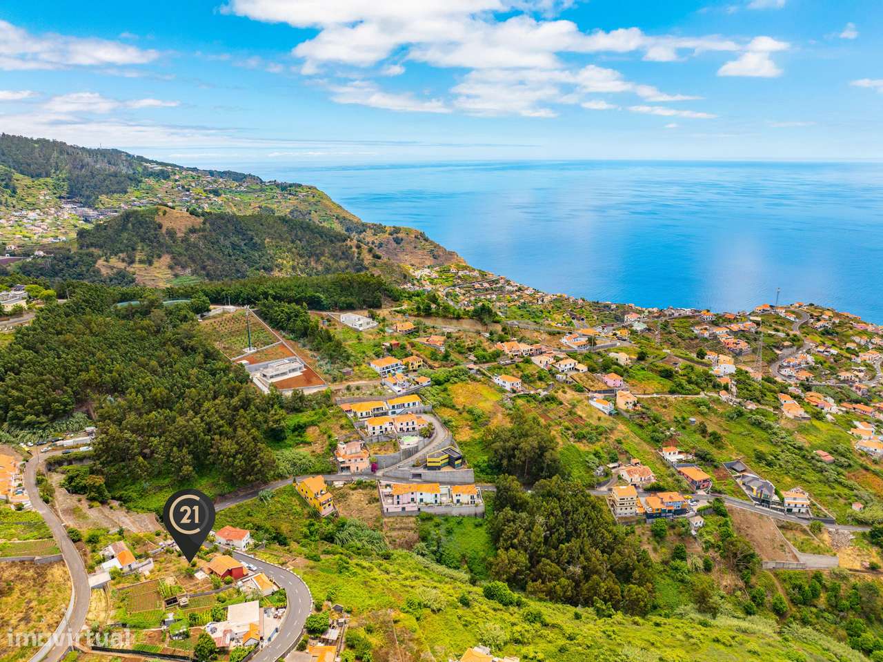 Terreno Urbano com Projeto Aprovado na Tranquila Ribeira Brava - Grande imagem: 4/12