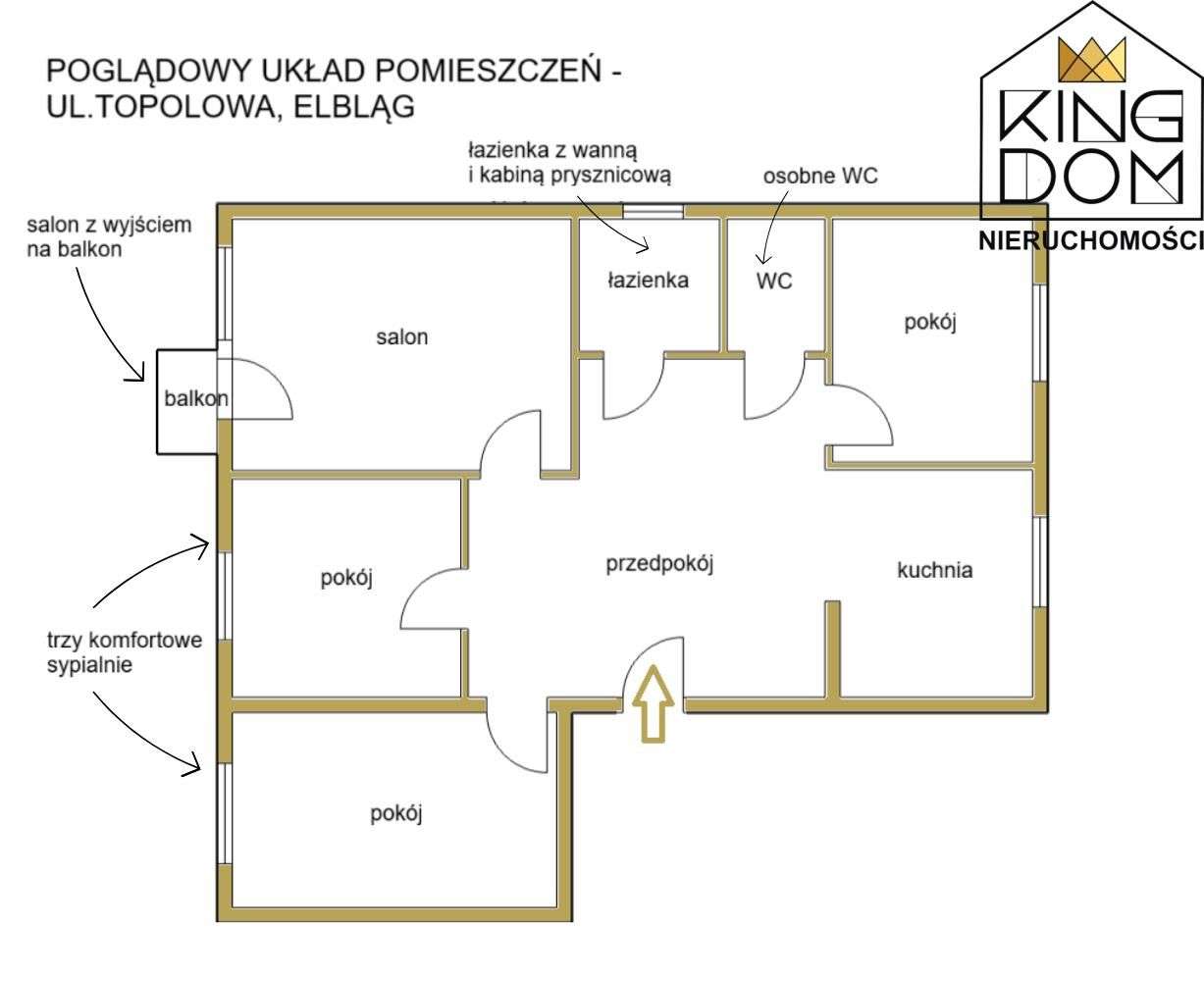 Przestronne 4-pokojowe mieszkanie z balkonem-11