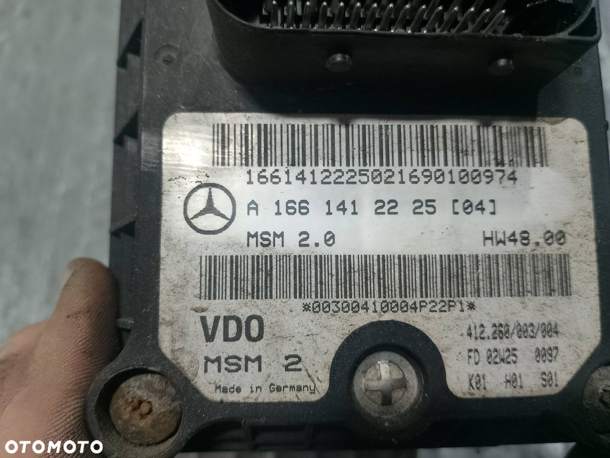 PRZEPUSTNICA MERCEDES-BENZ KLASA A W168 A1661412225 1.6 - 7