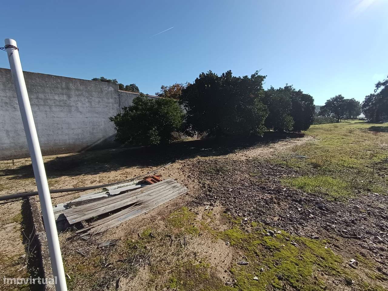 Lote urbano para construção todo vedado e com anexos em Alpiarça-4