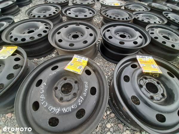 5x108 15 cali RENAULT KANGOO LAGUNA SAFRANE FELGI STALOWE koło zapasowe - 9