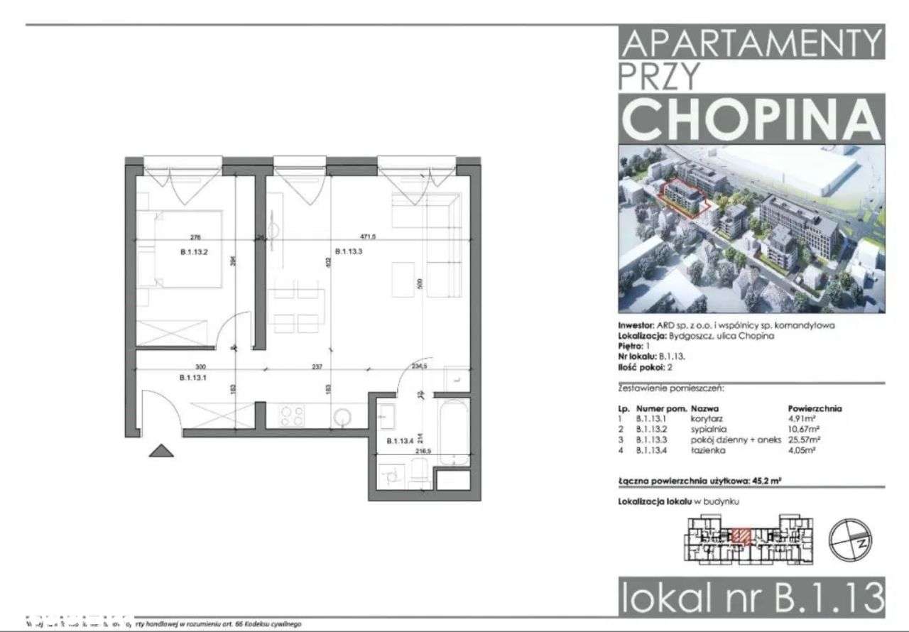 Na sprzedaż 45m2 pod klucz, Centrum, Bydgoszcz-16