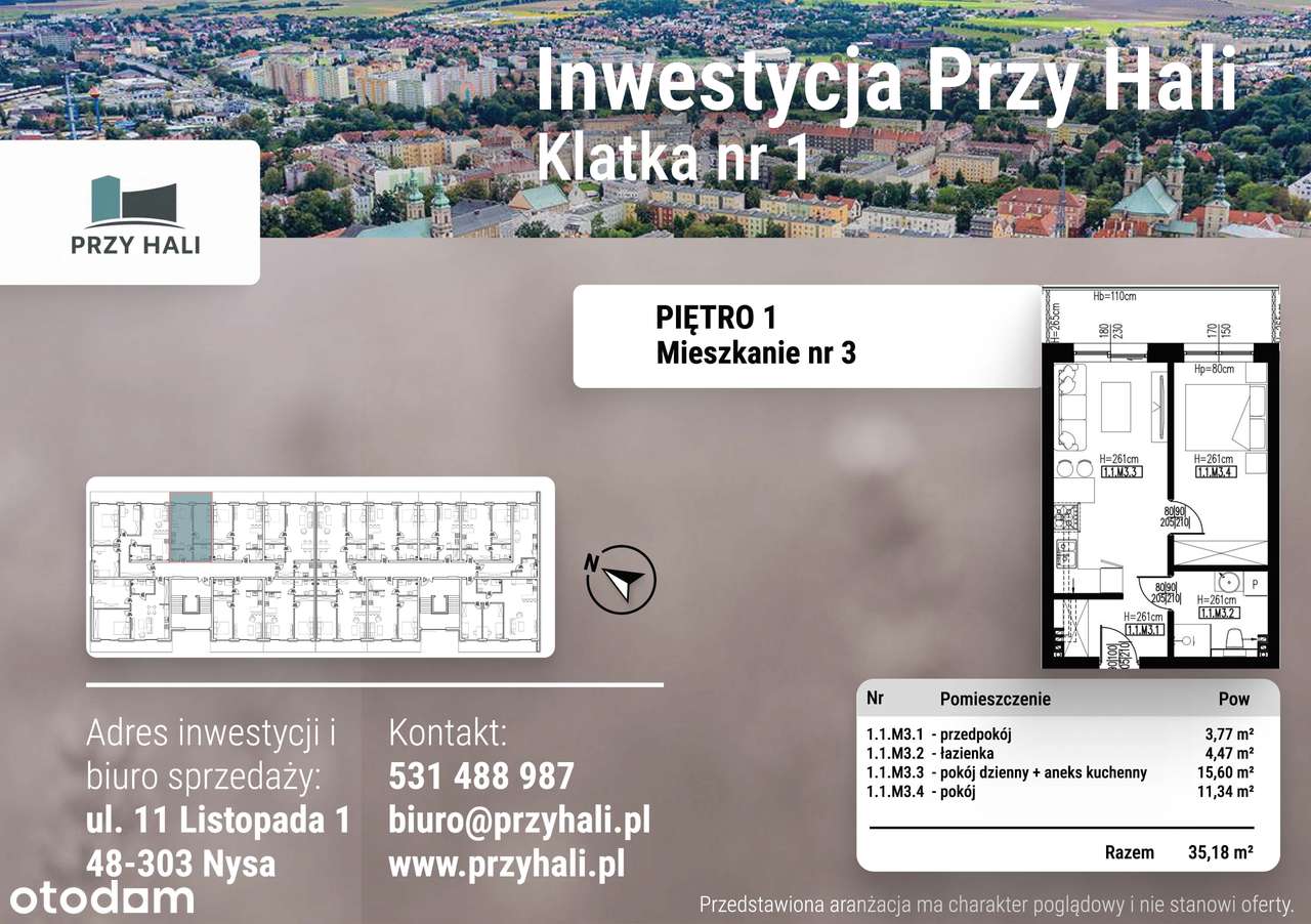 Przy Hali - 35,18 m2 - Pełny obrazek: 4/7