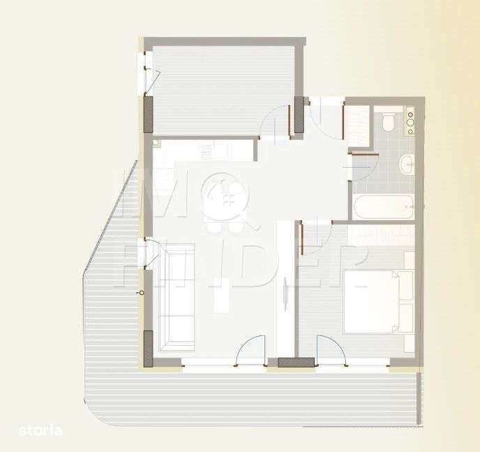 3 camere FINISATE cu CF-  Floresti - Bucatarie mobilata si utilata-11