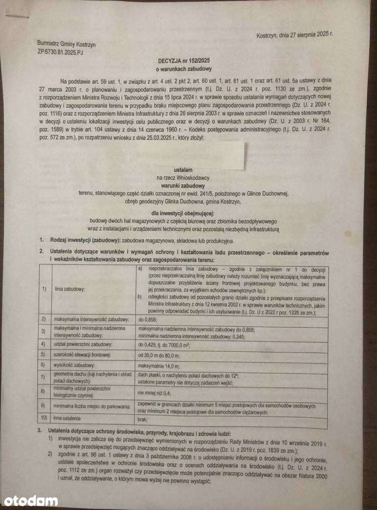 Działka AG , Warunki zabudowy  blisko Poznania i trasy 92 i S5 Zamiana - Pełny obrazek: 2/14