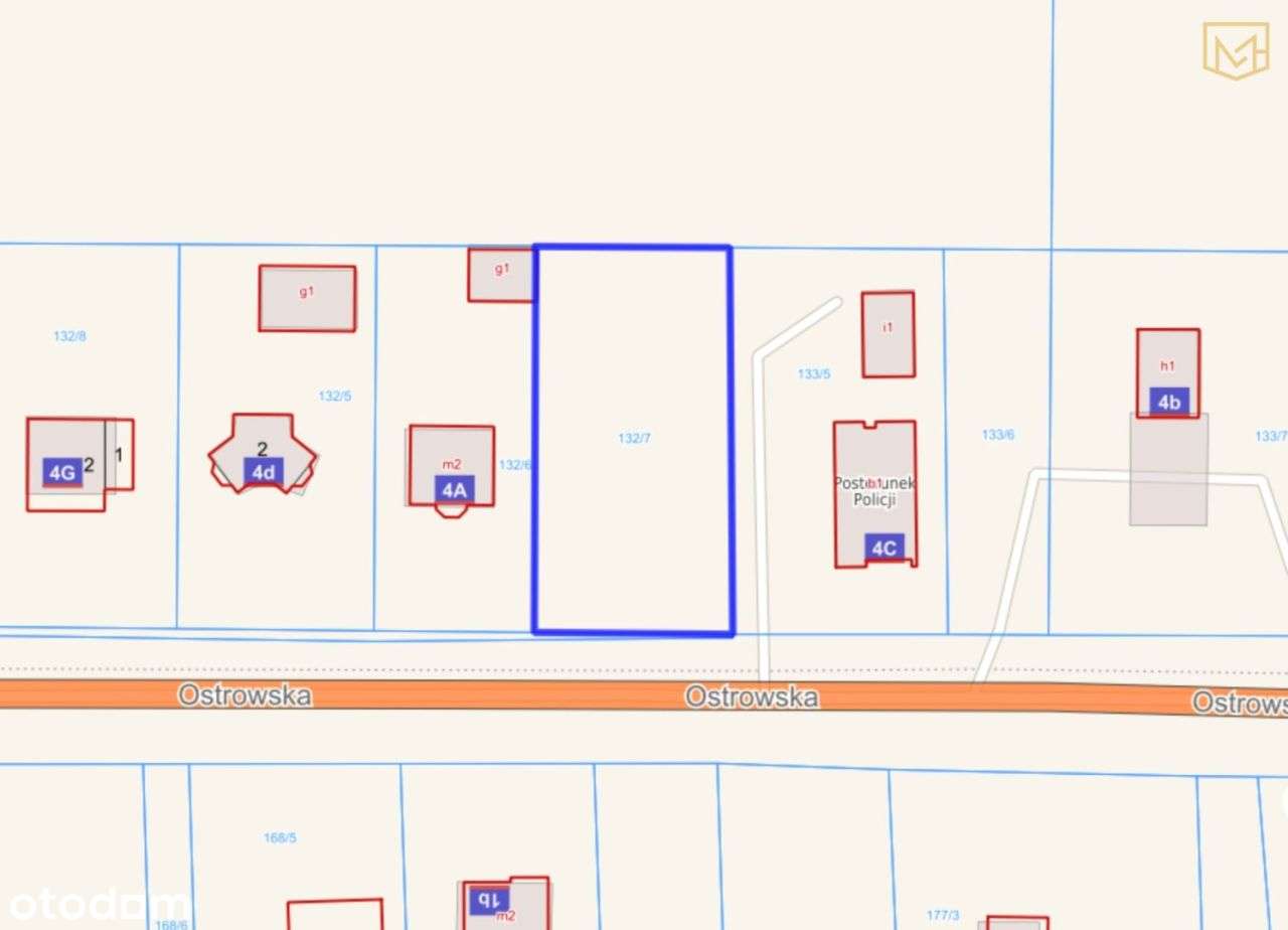 Działka 1301 m2|Media|Główna droga|Rososzyca-4