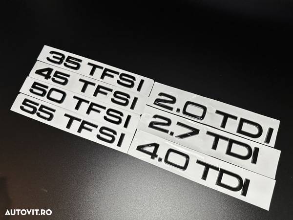 Emblema spate Audi TDI TFSI 20 27 30 35 40 45 50 55 - 3