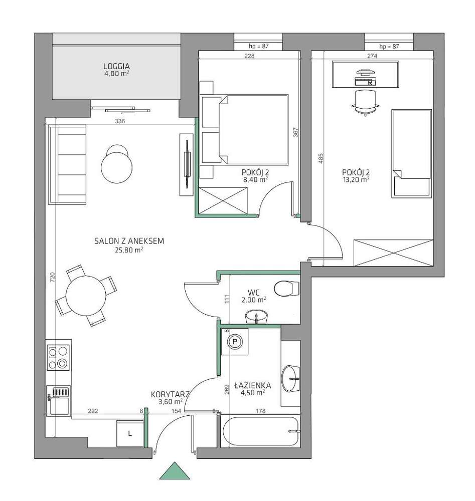6.Dzielnica - Mieszkanie 16/M3c/6B - Pełny obrazek: 2/15