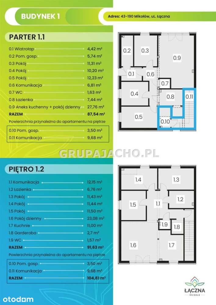 Mikołów, – 4 pokoje z dużą działką, bezczynszowe. - Pełny obrazek: 4/10