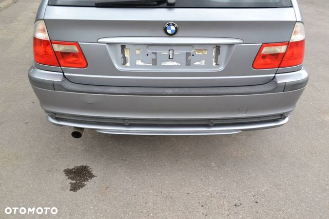 BMW E46 LIFT KOMBI ZDERZAK TYŁ TYLNY POD PDC SILBERGRAU A08/7 POMORSKIE - 1