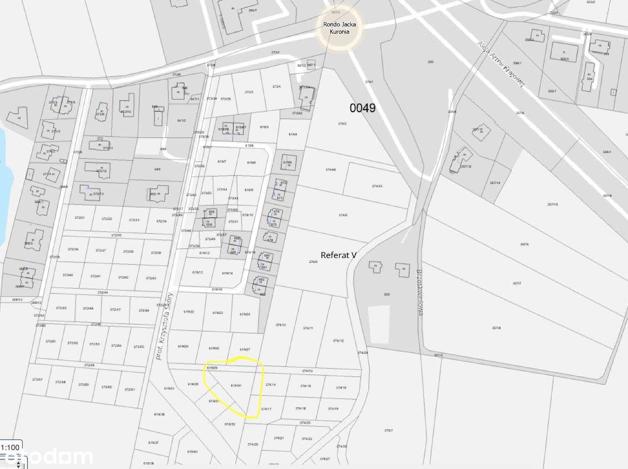 Działka rolno-budowlana inwestycyjna 711m2 Gdańsk - Pełny obrazek: 4/5