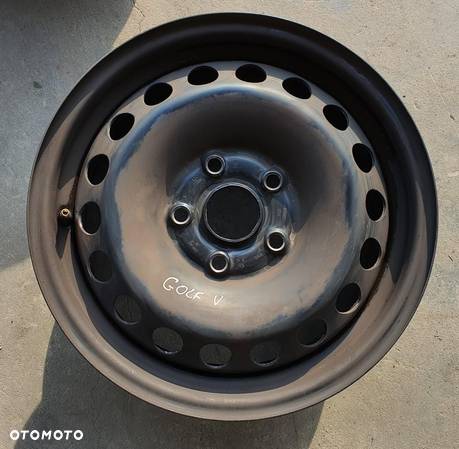 FELGA STALOWA 15 5x112 6J ET47 VW GOLF V 1SZT - 1