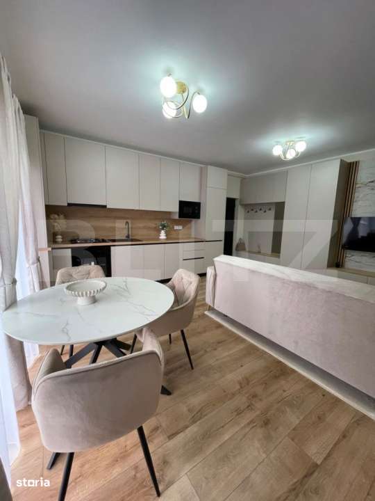 Apartament 40 mp | 2 camere ultrafinisat | complet mobilat | balcon si-2