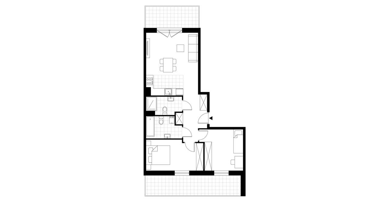 Nowe Miasto | apartament 3-pok. | A3.2.1 - Pełny obrazek: 4/9