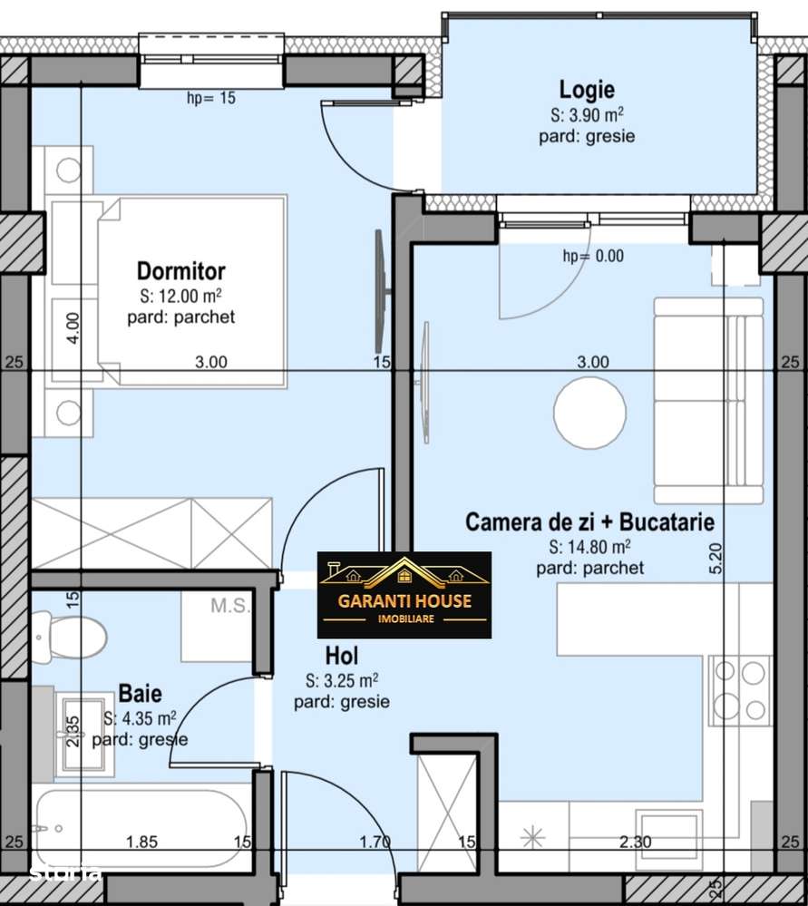 Comision 0%, Bloc nou, apartament cu 2 camere, 71 753€ - Imagine principală: 5/6