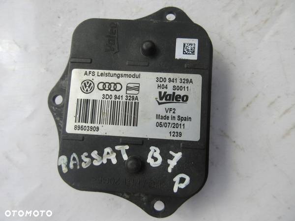 MODUŁ STEROWNIK SKRĘTU PRAWY VW PASSAT B7 3D0941329A - 1