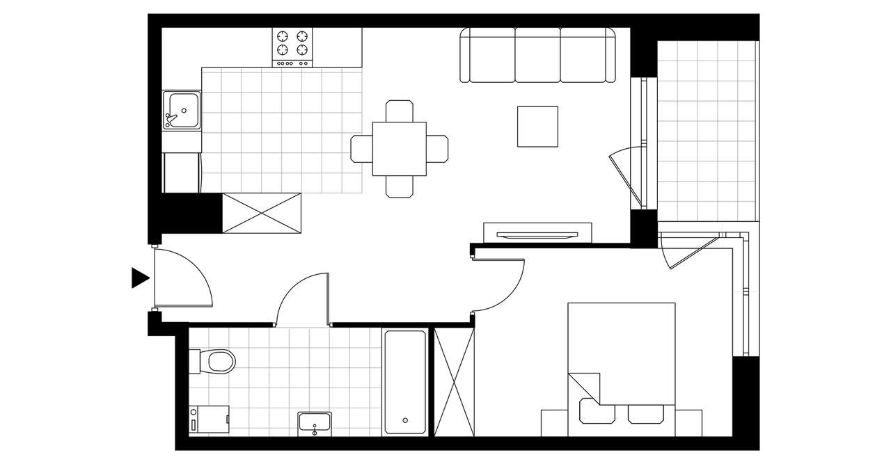 Stara Cegielnia Mielec | mieszkanie 3-pok. | F_M04 - Pełny obrazek: 4/9