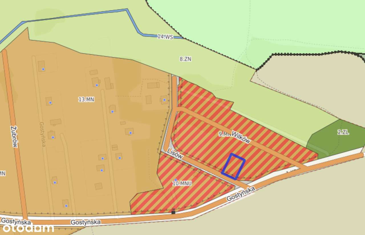 Piękna działka budowlana – Orzesze Zgoń, ul. Lisów - Cena z VAT - Pełny obrazek: 2/7