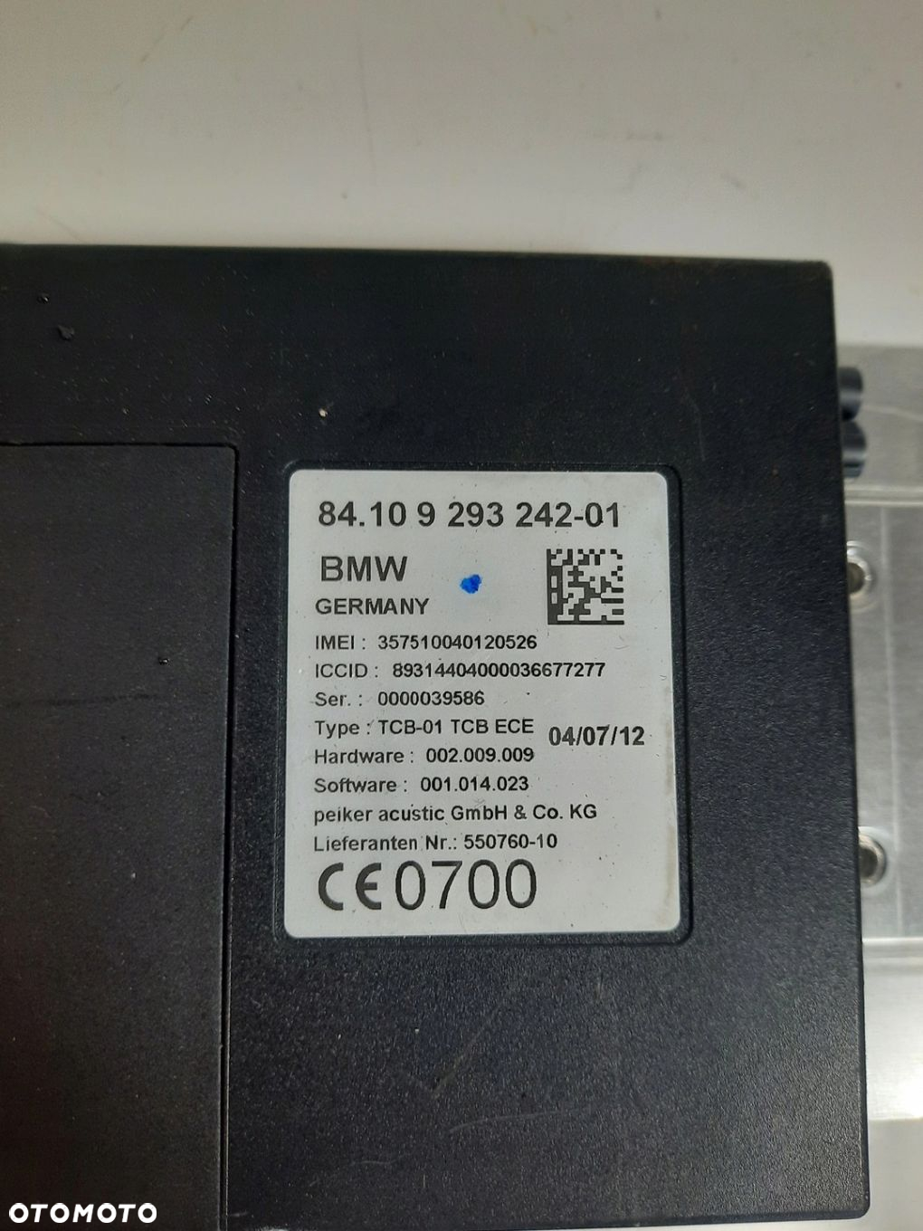 STEROWNIK MODUŁ TELEMATIK BMW F20 F30 9293242 - 2